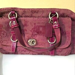 Coach Shoulder Bag with Carriage. Rare and Vintage